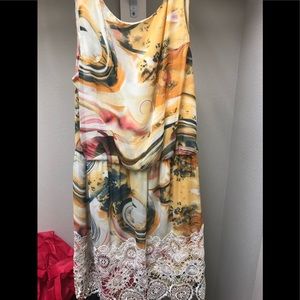 Multi colored, sleeveless dress